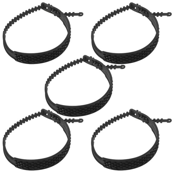 MLINS 5 Pcs Snow Socks for Tires Skid Car Snow Chains 85.50X4.00X0.50CM Black