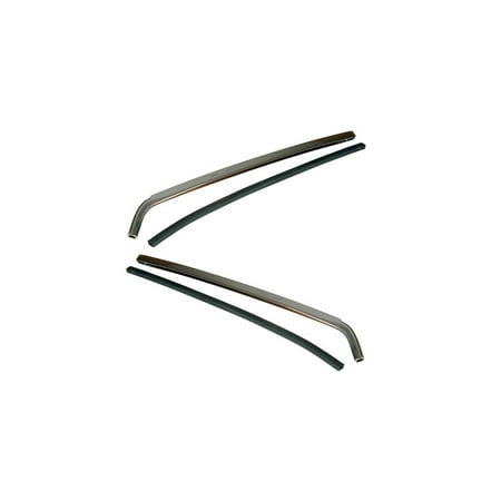 Camaro Convertible Parts - Eckler's Premier Products 33182094 Camaro Quarter Window Vertical Moldings Chrome Coupe & Convertible