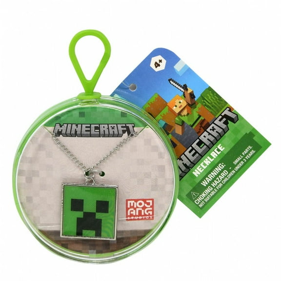 Minecraft Metal Necklace in Round Box