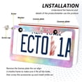 thumbnail image 3 of Aluminum License Plate Frame 2 Pack Car Exterior Accessory Car Tag Holder for Front Rear Plates Cars Decor Pastel Rainbow Tie-dye, 3 of 7