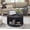 Black, variant on IFMust 32" Modern Round Coffee Table with Cross-Bracing Base and Open Storage Shelf, Dark Wood Grain Finish for Living Room, Bedroom, Office, Apartment,Walnut