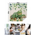 thumbnail image 5 of nqOlkjepod Green St. Patrick's Day Cloth Napkins Set of 8 Reusable Dinner Napkins, Vintage Truck Clovers Gold Cocktail Napkin Washable Table Napkins for Wedding/Holiday Party/Baby Shower 20"x20", 5 of 8
