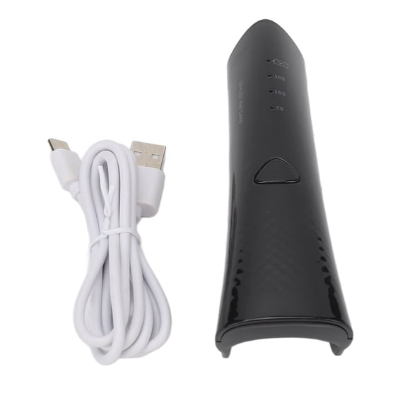 Mini lámpara UV para uñas, iluminación de 180 grados, 3 velocidades, secado rápido, luz de curado de esmalte de uñas negra