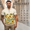 thumbnail image 5 of Aplkyhs Sunflower Matching Golf Shirts for Couple Lightweight His and Hers Golf Shirts Matching Moisture Wicking Mens Golf Shirt Breathable Fabric Suitable for Tennis Enthusiasts, 5 of 5