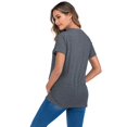 thumbnail image 2 of EGNMCR Blouses et Chemises à Manches Courtes à Col Rond Femmes T-shirt à Manches Courtes à Imprimé de Lettres Hauts Blouse de Grossesse Blouse pour Femmes Enceintes, 2 of 5