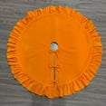 thumbnail image 2 of 48 Inches Velvet Christmas Tree Skirt, Ruffled Velvet Christmas Tree Skirt,Xmas Tree Skirt for Party Rustic Vintage Christmas Tree Decorations (Orange ,122CM), 2 of 11