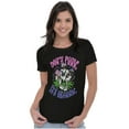 thumbnail image 3 of Don’t Panic Its Organic Shroom Skull Womens Slim Fit Graphic Tee Brisco Brands S, 3 of 5