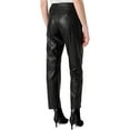 thumbnail image 2 of Karl Lagerfeld Paris Womens Faux Leather Zipper Hem Straight Leg Pants, 2 of 2