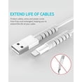 thumbnail image 3 of Protector Espiral Cable Cargador Teléfono, Auriculares, Cable USB, PC, Portátil, Celular - 8 PCS (Gris), 3 of 3