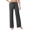 thumbnail image 2 of Endives Women's Casual Pants Loose Trousers High Waist Drawstring Comfortable Leisure Pyjama Bottoms Loose Work Jogging Bottoms Yoga Pants, 2 of 5