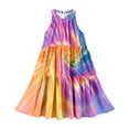 thumbnail image 4 of Robes d'Été Décontractées Robe d'Été Décontractée Filles Col Rond Sans Manches Robe Patchwork Robe Ludique Confortable Robe d'Été Décontractée Robes d'Été Mignonnes Robes d'Été Filles Robes d'Été, 4 of 6