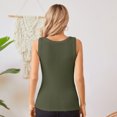 thumbnail image 5 of Vichvvy Womens Summer Tank Tops Crewneck Sleeveless Shirts Ribbed Tanks Slim Fitted Casual Basic Tee Shirt, 5 of 6