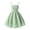 Green, variant on Solid Color Square Neck Spaghetti Strap Girl A-Line Short Dress, Ruched Waist Ruffle Edge Casual Dress Offered In Multiple Distinct Solid Shades For Daily (Blue,14-15 Years)