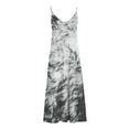 thumbnail image 5 of Besolor Robes d'Été pour Femmes Tendance Imprimée Col en V Bretelles Spaghetti Robe de Plage Décontractée Fluide Maxi, 5 of 5