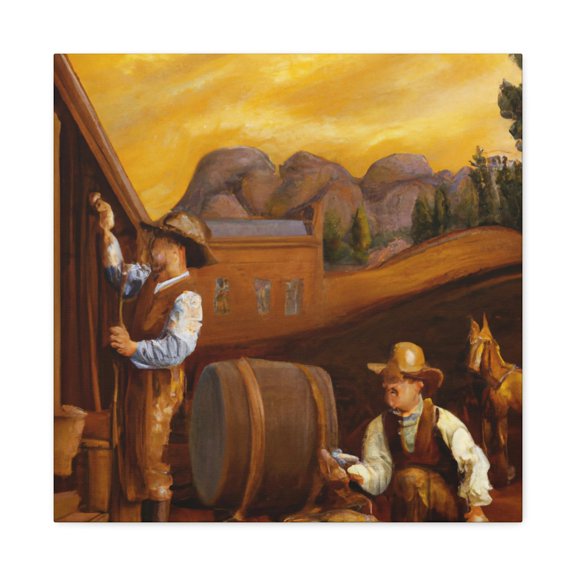 Mining for Golden Riches - Canvas