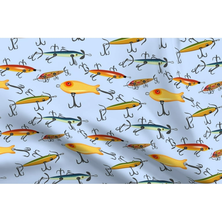 Spoonflower Fabric - Antique Fishing Lures Fish Sports Vintage Multi Colored  Whimsical Printed on Petal Signature Cotton Fabric Fat Quarter - Sewing  Quilting Apparel Crafts Decor 