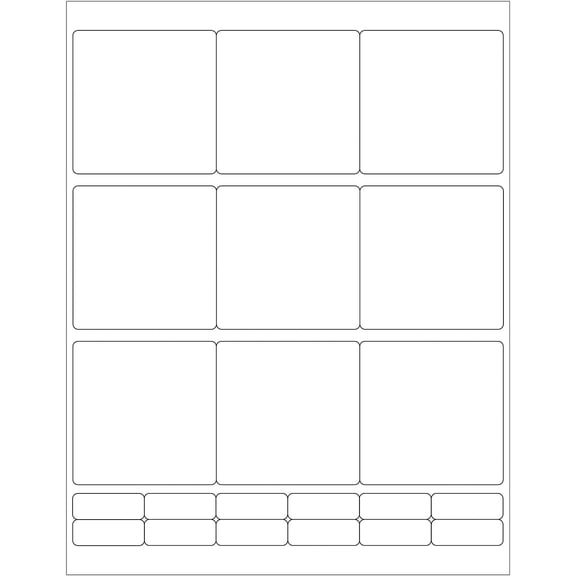 Tape Logic Rectangular Laser Labels 2 3/4" x 2 3/4" White 900/Case (LL115)