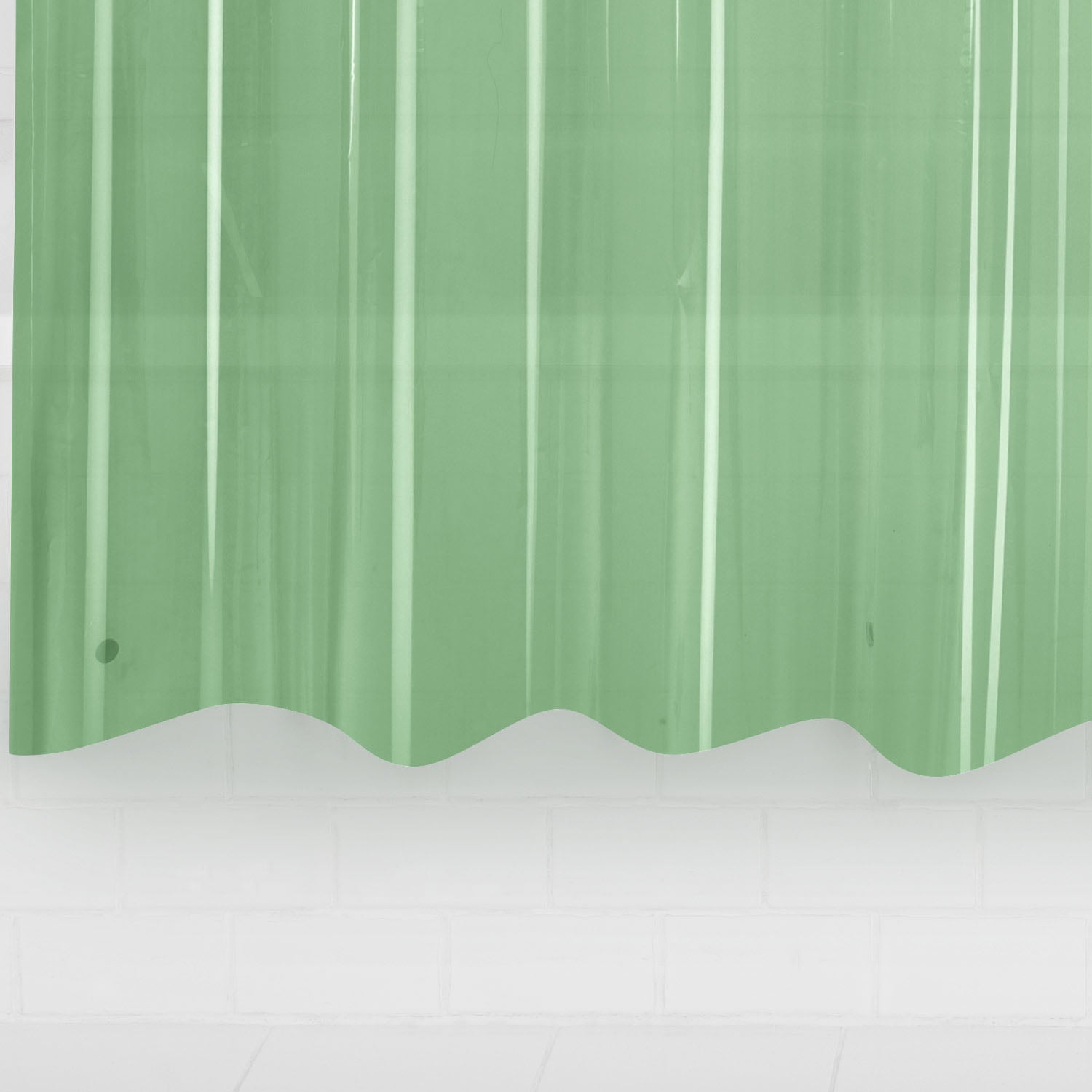 Mainstays Light Weight PEVA Shower Liner, 70" x 71" - Green