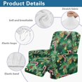 thumbnail image 5 of Renewold Christmas Holly Candy Cane Green Stretch Recliner Cover Non-Slip Recliner Slipcover 4 Pieces Soft Lazy Boy Recliner Chair Cover with Pocket and Elastic Bottom for Christmas Home Decor, 5 of 8