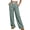 D-Green, variant on UVN Pants for Women Gingham Wide Leg Casual Lounge Bottoms Ladies Plaid Trousers with Pocket