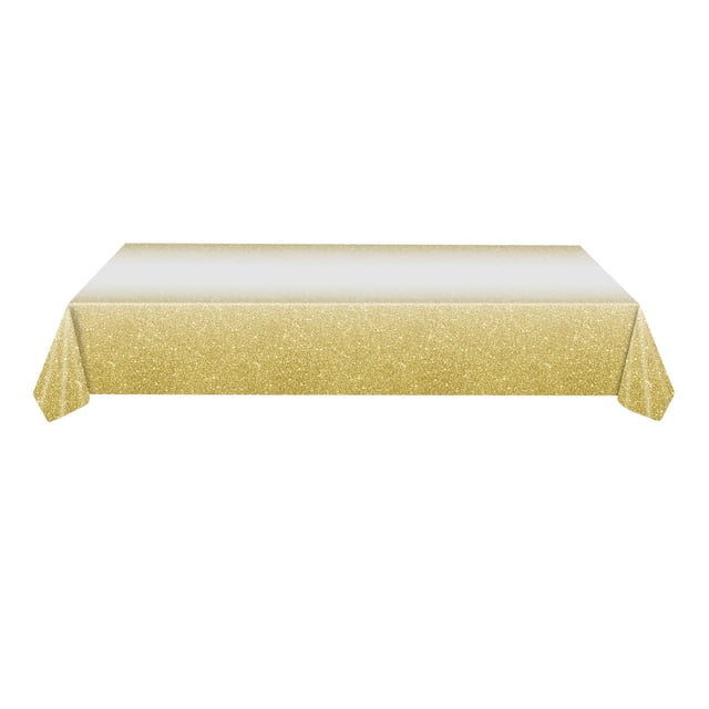 Mantel degradado,Mantel Ombre Mantel De Picnic Al Aire Libre Fiesta,Mantel rectangular para mesa Oro