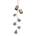 thumbnail image 2 of Christmas Bell Colgante Decoración Metal Vintage Jute Campana Ornamento Colgante Diseño Retro Adecuado para Celebraciones Navideñas Decoración de Boda, 2 of 9