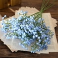 thumbnail image 4 of SLYNSHome Artificial Flowers Blue Baby's Breath Flowers Real Touch Faux Babies Breath Gypsophila Bouquet for Wedding Floral Arrangement Party Decor, 4 of 7