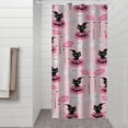thumbnail image 2 of Pink Halloween Black Cats Ghosts and Pumpkins Shower Curtain 36"x72" ,Bathroom Decorative Shower Curtains Set with 12 Hooks,Modern Waterproof Washable Shower Curtain, 2 of 6