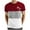 Wine 7, variant on Men's Colorblock T Shirts Short Sleeve Tees Casual Work T-Shirt Loose Fitted Comfortable Shirt Palm Printing Summer Tee Top