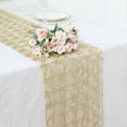 thumbnail image 6 of BalsaCircle 12x108" Metallic Gold Non Woven Fiber Polyester Table Runner Party Events Home, 6 of 8