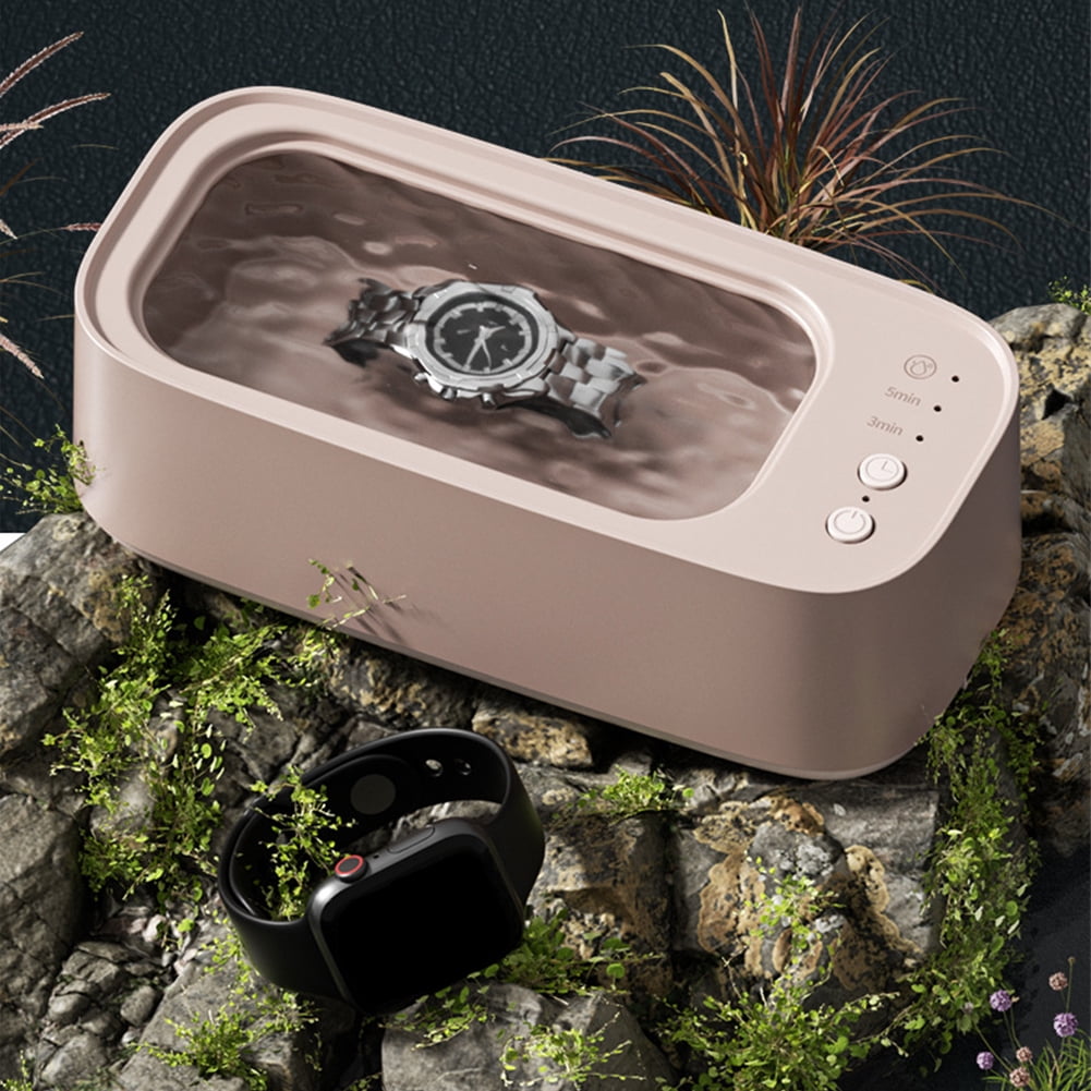 Ultrasonic Cleaners with 500ML Sink Cleaning Machine for Cleaning (Pink) Home Appliances