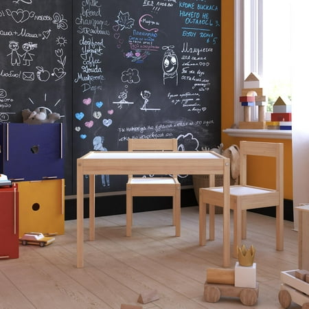 Baby Relax Hunter 3-Piece Kiddy Table & Chair Set, Natural