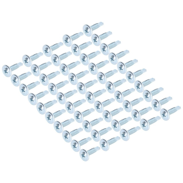 Fastener 50Pcs Self Drilling Screw Carbon Steel 4.2x19mm Fastener Set Kit For Repair