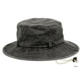 thumbnail image 2 of Washed Cotton Bucket Sun Hat With Chin Cord Strap, 2 of 11