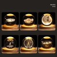 thumbnail image 3 of Lámpara de mesa de bola de cristal LED con USB, 3D luz nocturna, Luna, Planeta, Galaxia, decoración para el hogar, lámpara de mesa, juguetes de fiesta para niños y adultos, regalos de navidad, 3 of 4