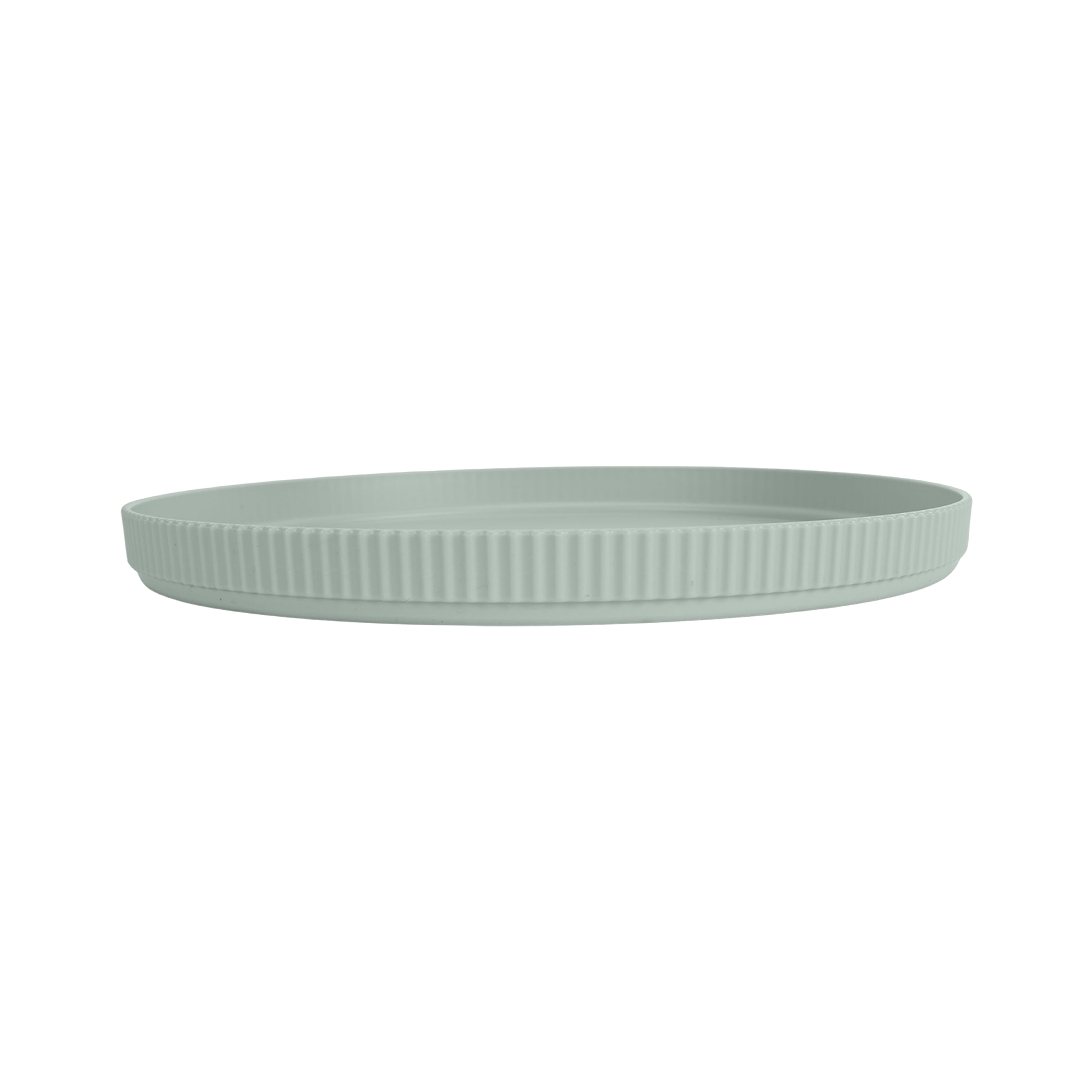 (3 pack) Mainstays Eco-Friendly Recycled Plastic Dinner Plate, Soft Sea Green, 10"
