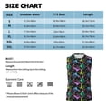 thumbnail image 5 of Lsque Snails 1 Print Men's Cotton Blend Sleeveless Muscle Shirts (S-3XL)- Moisture Wicking, Odor Protection, UPF 30+,Large, 5 of 8