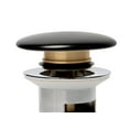 thumbnail image 5 of ALFI Brand AB8056-BM Ceramic Mushroom Top Pop Up Drain for Sinks with Overflow, Matte Black, 5 of 6