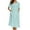 Green Flower, variant on House Dress for Women with Pockets Button Down Duster Housecoat Short Sleeve Patio Dress Nightgown