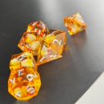 thumbnail image 2 of 7x Polyhedral Dices D4-D20 Die, pcs polyhedral dice for Table Game Party Favors Gifts Yellow, 2 of 9