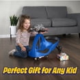thumbnail image 7 of Lil’ Rider Wiggle Car for Kids with LED Wheels- Swing Car Ride on Toys for Ages 3+, Blue, 7 of 7