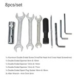 8Pcs Outil de réparation de moto Set de clé à poignée outil tournevis outil