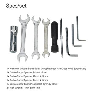 8Pcs Outil de réparation de moto Set de clé à poignée outil tournevis outil
