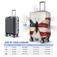 thumbnail image 3 of Cauagu American Flag Butterfly Wall Print Travel Luggage Cover,Travel Dust-proof Suitcase Cover Softside Suitcase Protector for 18-32inch,Not Included Suitcase, 3 of 8