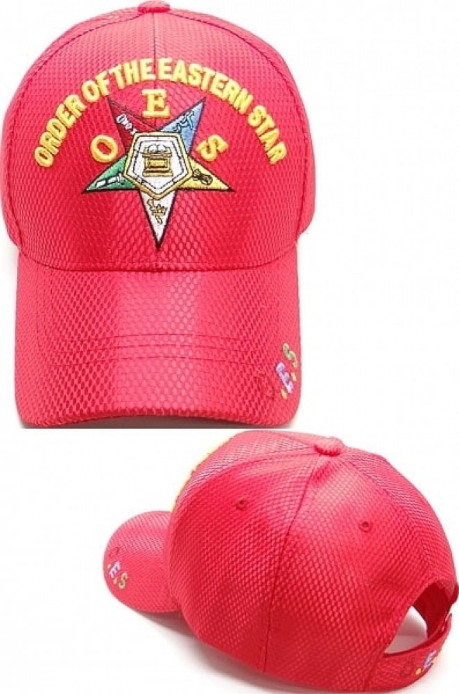 Order of The Eastern Star HAT // CAP Masonic//Freemason RED OES