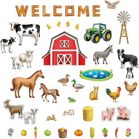Teacher Created Resources The Farm Bulletin Board Set, 53 Pieces