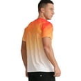 thumbnail image 4 of APTRO Men's and Big Men's Workout Shirt Athletic Core Shirt Quick Dry Moisture Wicking Short Sleeve Performance T-Shirt Gradient Orange,Sizes S-3XL, 4 of 11