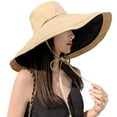 thumbnail image 2 of Sombrero para el sol HUAMULAN 7, ala ancha, protección UV para verano, para mujer, 2 of 7