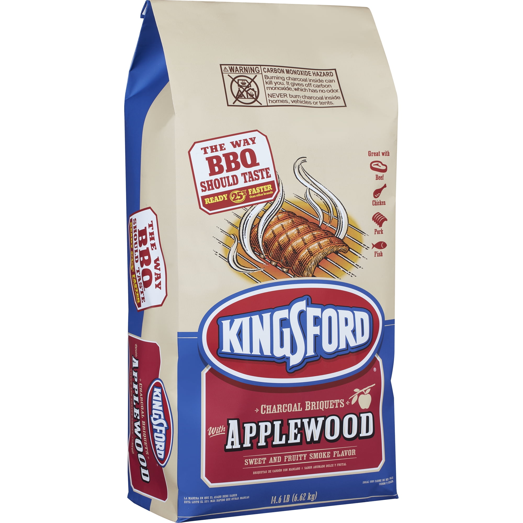 Kingsford Original Charcoal Briquettes with Applewood, 14.6 lbs