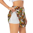 thumbnail image 2 of Haiem Sloth on the Branch Women's 2 in 1 Running Shorts - Lightweight Athletic Workout Gym Yoga Breathable Sports Shorts Liner with Phone Pockets-Large, 2 of 9
